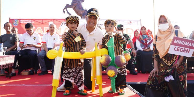 Karnaval Paud Kategori Bermain Diikuti 48 Lembaga Semarakkan HUT Kemerdekaan Ke – 78 Republik Indonesia