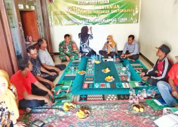 Kolaborasi Satgas TMMD Ke-118 Kodim 0811 Tuban Bersama Dinas Ketahanan Pangan Berikan Penyuluhan Pertanian