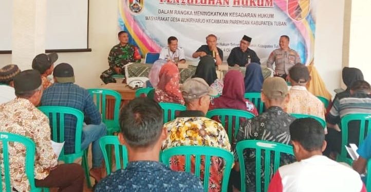 TMMD Ke-118, Satgas TMMD Kodim 0811 Tuban Berikan Penyuluhan Hukum Bagi Masyarakat Desa Wukirharjo