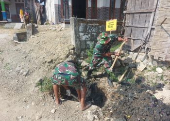 Percepat Pembangunan Gorong-Gorong Salah Satu Target Satgas TMMD Kodim 0811 Tuban