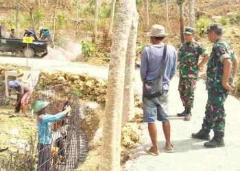 Kasdim 0811 Tuban Rutin Cek Lokasi TMMD Ke-118