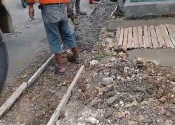 Diduga sarat manipulasi. Tidak Sesuai Spesifikasi, Proyek Pekerjaan Berkala Jalan Brangkal Sembung