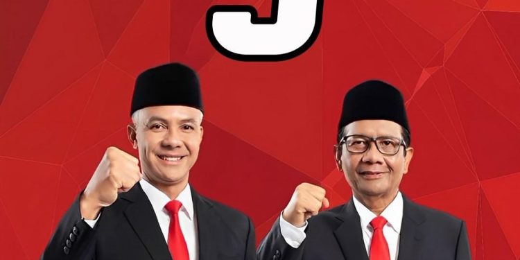 Pasangan Ganjar-Mahfud dapat Nomor 3, Pendukung : Metal, Enggak Ada Lawan