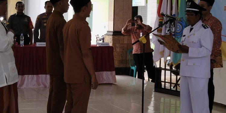 Kepala Desa Purworejo Lantik Dua Perangkat Desa