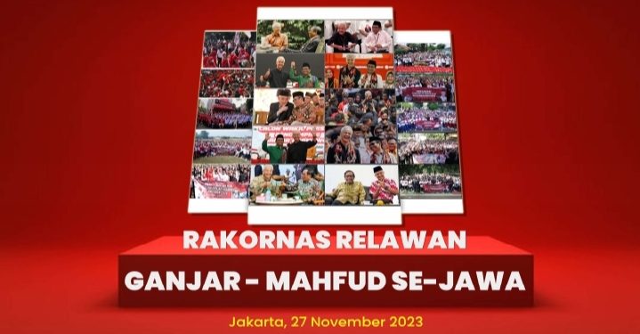 Rakornas Relawan Ganjar – Mahfud se – Pulau Jawa Hasilkan 8 Rekomendasi