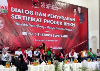 Calon Ibu Negara Menyatu Dengan Ratusan Pelaku UMKM Lamongan