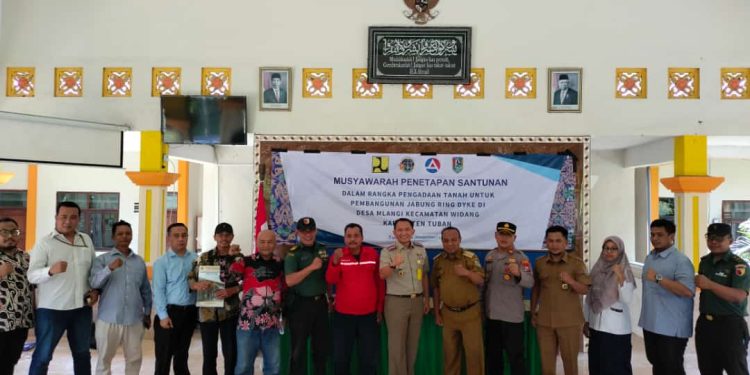 Merasa Diintimidasi 118 Pemohon/Penggugat Pelaksanaan Santunan pengadaan tanah Jabung Ring Dyke Desa Mlangi Protes