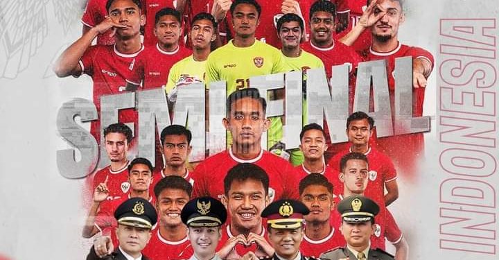 Nobar Timnas Indonesia U-23 Masuk Babak 4 Besar