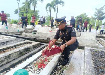 Peringati Hari Bakti Pemasyarakatan Ke-60 Tahun 2024, Lapas Kelas IIB Jombang Kanwil Kemenkumham Jatim Laksanakan Upacara Tabur Bunga