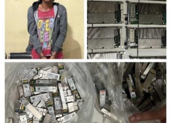 Pelaku Pencurian Modul Tower Milik Telkomsel di Bekuk Satreskrim Polres Kediri Kota