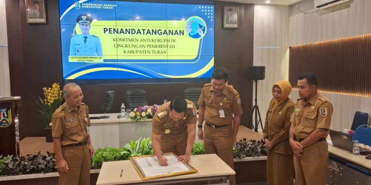 Bupati Tuban Teken Komitmen Bersama Penyelenggaraan Good Governance