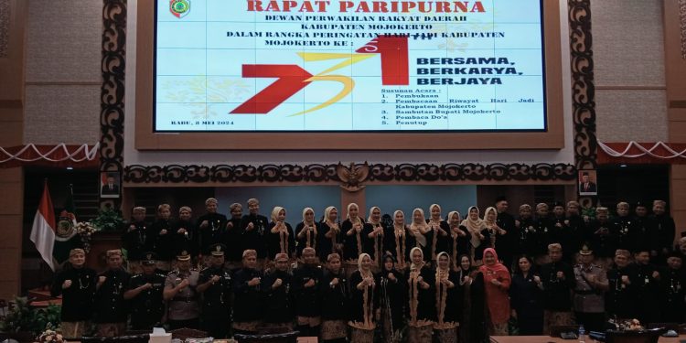 DPRD Kabupaten Mojokerto Gelar Rapat Paripurna Bertepatan Dengan Hari Jadi Kabupaten Mojokerto ke – 731