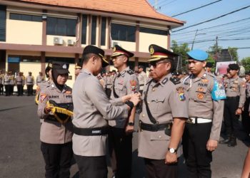 Kapolres Bojonegoro Pimpin Sertijab PJU dan Kapolsek