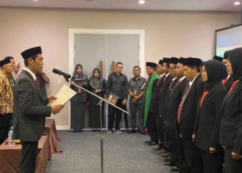 Sebanyak 60 Anggota Panwascam Tuban Dilantik Bawaslu