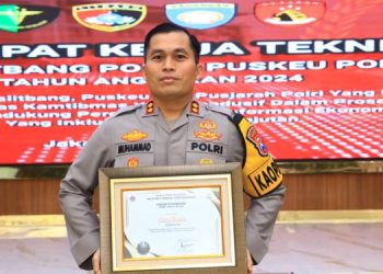 Polres Nganjuk Raih Penghargaan IKPA Terbaik di Lingkup Polri tahun 2023 dari Kementrian Keuangan RI