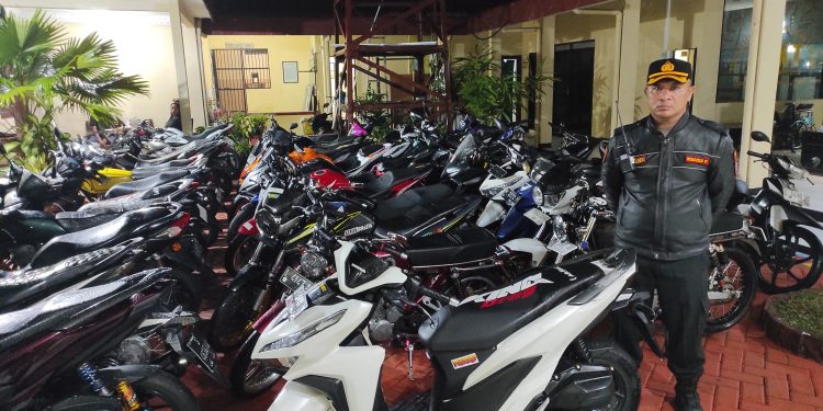 Polisi Amankan 67 Motor Tidak Sesuai Spektek Diduga Untuk Balap Liar di Surabaya