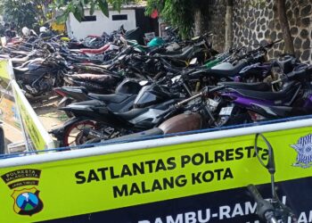 Polresta Malang Kota Berhasil Amankan 99 Motor Tak Sesuai Spektek