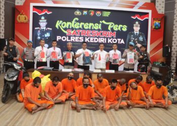 Polres Kediri Kota Berhasil Ungkap Delapan Kasus Curanmor