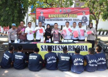 Modus Transaksi Sabu Sistem Ranjau,  Satresnarkoba Polres Tuban Amankan Pria Asal Kerek