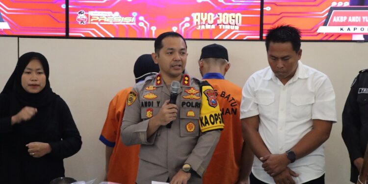 Polres Batu Amankan Sejoli Usai Kuburkan Janin Hasil Aborsi di Malang