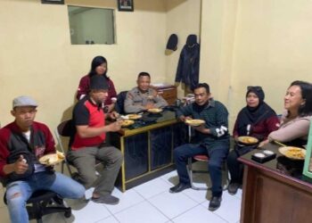 Sinergitas Antara Awak Media dan Humas Polresta Kota Mojokerto