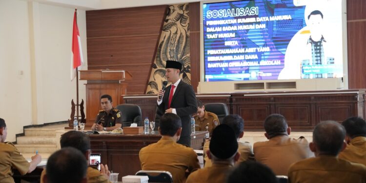 Dispendik Tuban Gelar Sosialisasi Kesadaran dan Ketaatan Hukum di Satuan Pendidikan Dasar