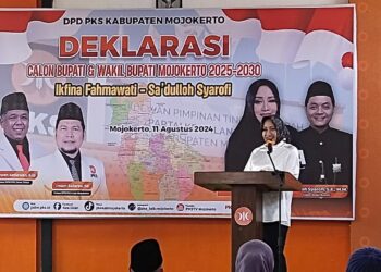 DPD PKS Berikan Dukungan Untuk Pasangan Ikfina Fahmawati dan Sa’Dulloh Sahrofi