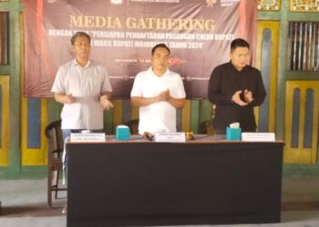Media Gathering Bersama KPU Kabupaten Mojokerto Tema Persiapan Pencalonan Cabup Cawabup 2024