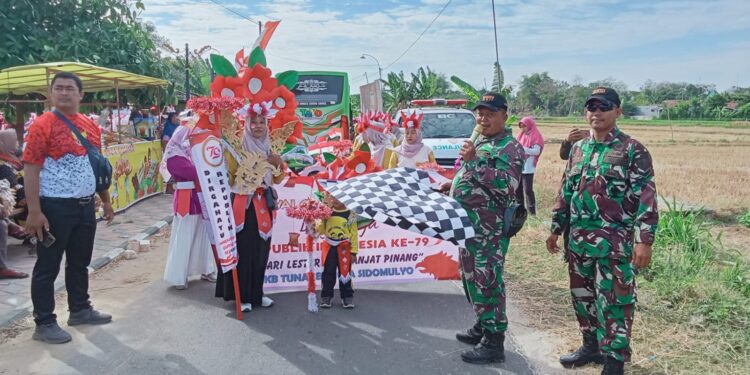 Semarak Karnaval TK, PAUD dan KB Hiasi Peringatan HUT RI ke-79 di Desa Pugoh Bancar Tuban ﻿
