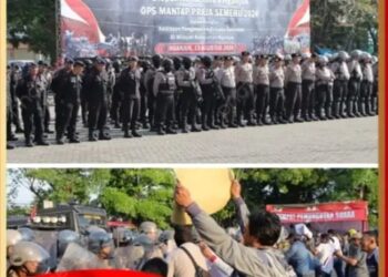 Polres Nganjuk Gelar Simulasi Sispam Kota,  Tunjukkan Kesiapannya dalam Netralisir, Masalah yang Timbul dalam Tahapan Pilkada 2024