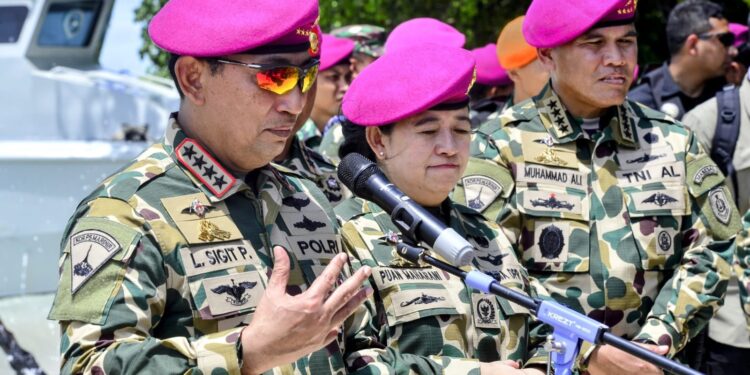 Kapolri Hadiri HUT ke-79 TNI AL
