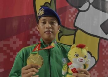 Membanggakan, Atlet Taekwondo Polda Jawa Timur Raih Medali Emas di PON XII