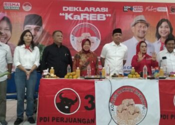 Risma-Gus Han Hadiri deklarasi relawan di Malang Jawa Timur