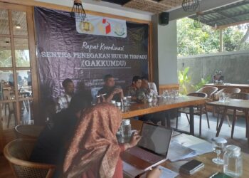 Bawaslu Mojokerto Gelar Rakor Gakkumdu Bersama Kejaksaan dan Kepolisian