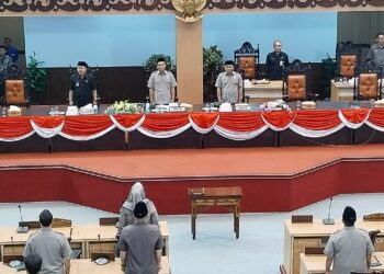 Rapat Paripurna DPRD Kabupaten Mojokerto Agenda Penyampaian Bupati Atas Raperda APBD TA. 2025
