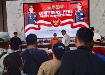 Satreskrim Polres Mojokerto Kota Amankan Buronan Kasus Penganiayaan