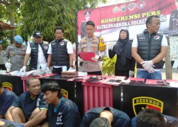 Gelar Press Rilis Ungkap Kasus Penangkapan Peredaran Narkoba Polres Tuban