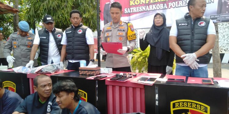Gelar Press Rilis Ungkap Kasus Penangkapan Peredaran Narkoba Polres Tuban
