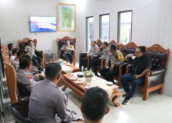 Gelar Coffee Morning, Kapolres Mojokerto Kota Ajak Pejabat Utama Perkuat Koordinasi Amankan Pilkada Serentak