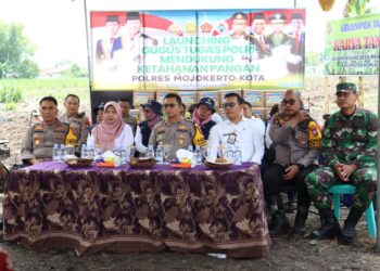 Polres Mojokerto Kota Launching Gugus Tugas Polri Bersama Kelompok Tani