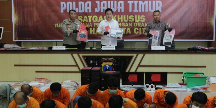 Polda Jatim Berhasil Ungkap 28 Kasus TPPO, 41 Tersangka Diamankan