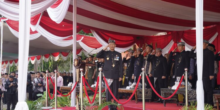 Pelaksanaan Upacara Hari Jadi Tuban Ke – 731 Tahun 2024 Berlangsung Khidmat