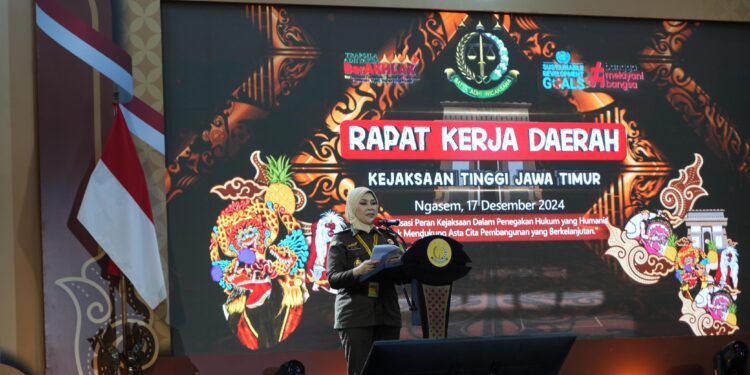 Rakerda, Kajati Jatim Mia Amiati : Optimalisasi Peran Penegakan Hukum Yang Humanis