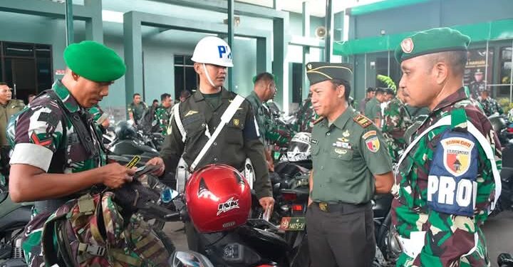 Kodim 0811/Tuban Gelar Pengecekan Handphone Dan Kendaraan Bermotor Anggota Militer Dan PNS
