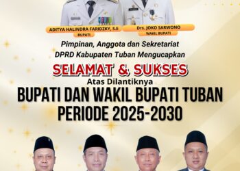 DPRD Kabupaten Tuban Ucapkan Selamat Atas Pelantikan Bupati dan Wakil Bupati Tuban