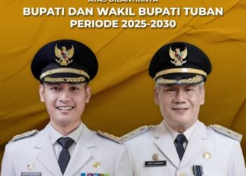 Selamat & Sukses. Mas Lindra – Joko Sarwono Resmi Jabat Bupati dan Wakil Bupati Tuban