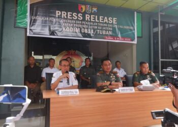 Anggota Kodim 0811/Tuban Gagalkan Penyelundupan Ratusan Gas Elpiji Ke Provinsi Jawa Tengah