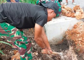 Satgas TMMD Kodim 0811/Tuban Targetkan Pemasangan Gorong-Gorong Tepat Sasaran
