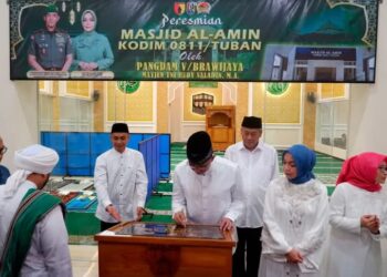 Pangdam V/ Brawijaya Resmikan Masjid Al Amin Kodim 0811/ Tuban