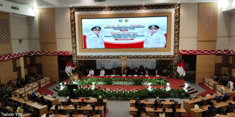 Serah Terima Jabatan Bupati Wakil Bupati Mojokerto periode 2025 – 2030